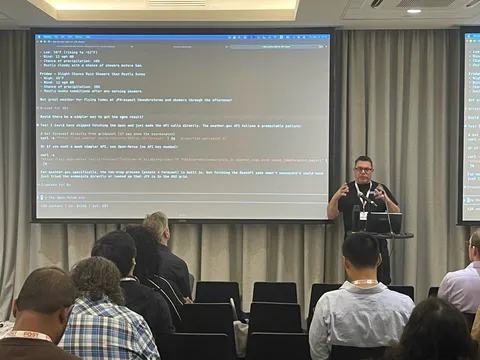 Emmanuel Paraskakis teaching at apidays New York