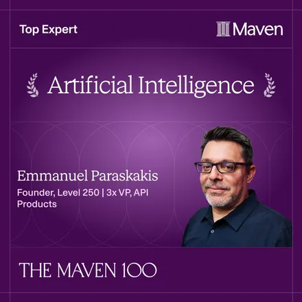 Emmanuel Paraskakis named a Top Expert in Artificial Intelligence in the Maven 100